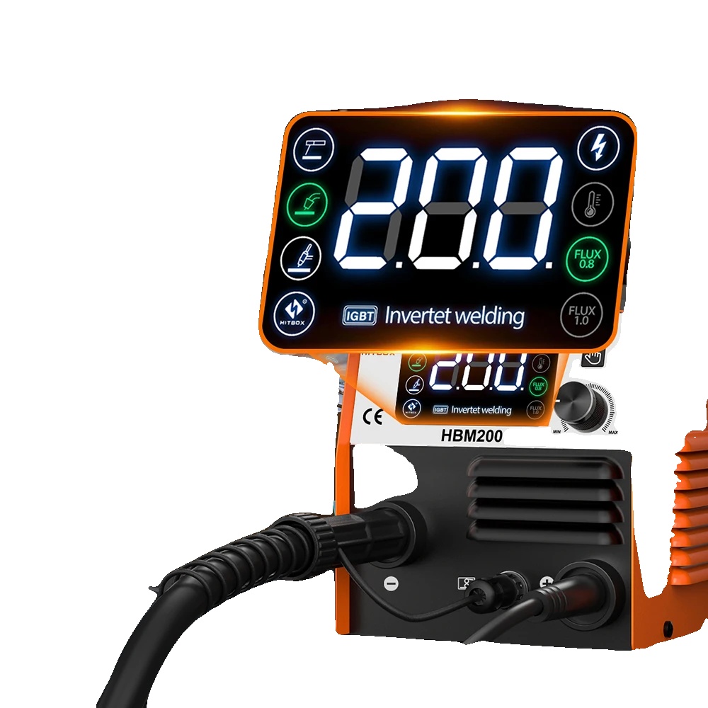Mig-schweißgerät, Mehrprozess-schweißgerät, Benutzerfreundlich, Hbm200, 220–240 V Eu-stecker