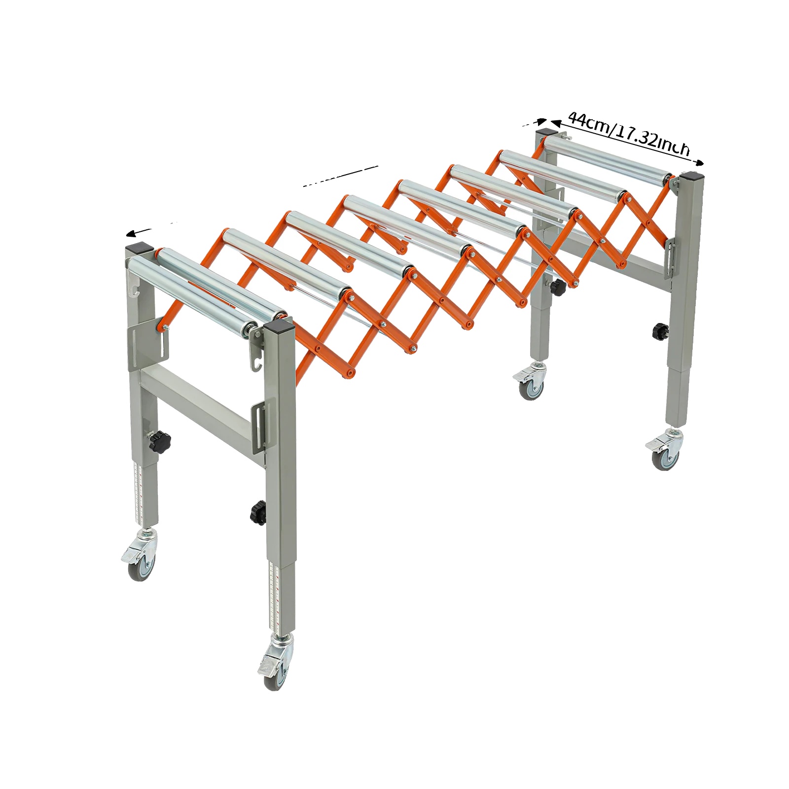 Förderbandtisch, Höhenverstellbar, Tragkraft 50 Kg, Silber
