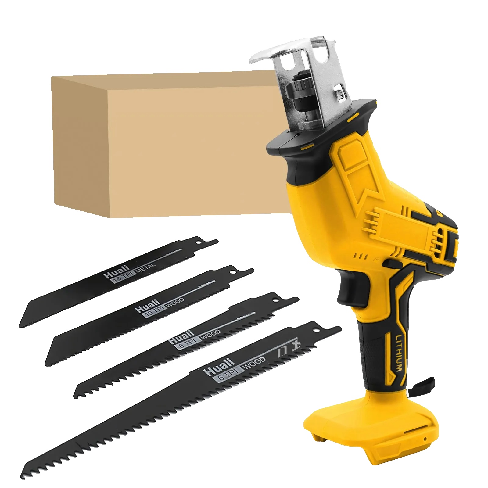 Säbelsäge, Variable Drehzahl 0–3500 Hübe/min, Ergonomisches Design, Kein Akku Erforderlich, Eu