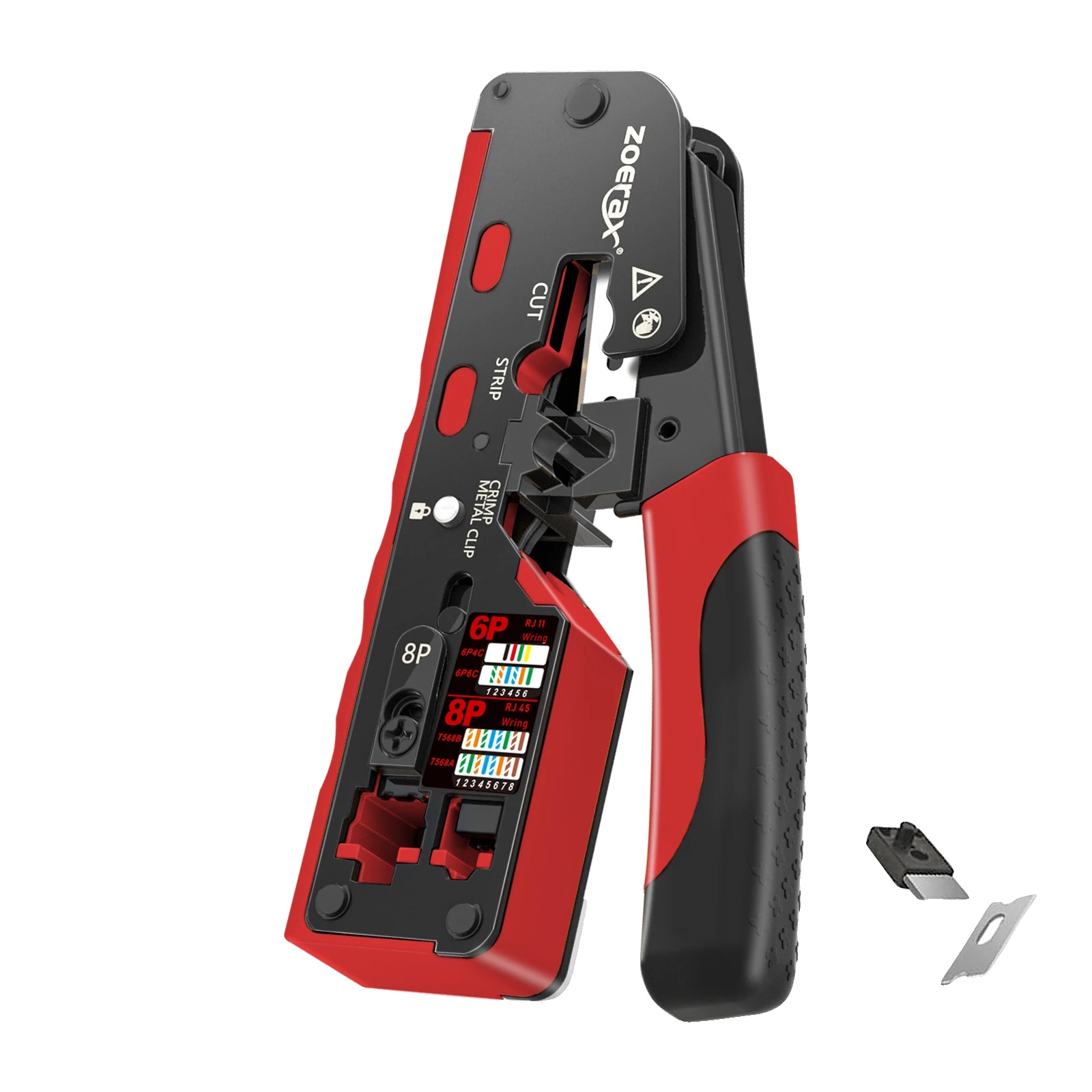 Crimpzange, Geeignet Für Rj45-stecker, Präzisionsschneidwerkzeug, Rot