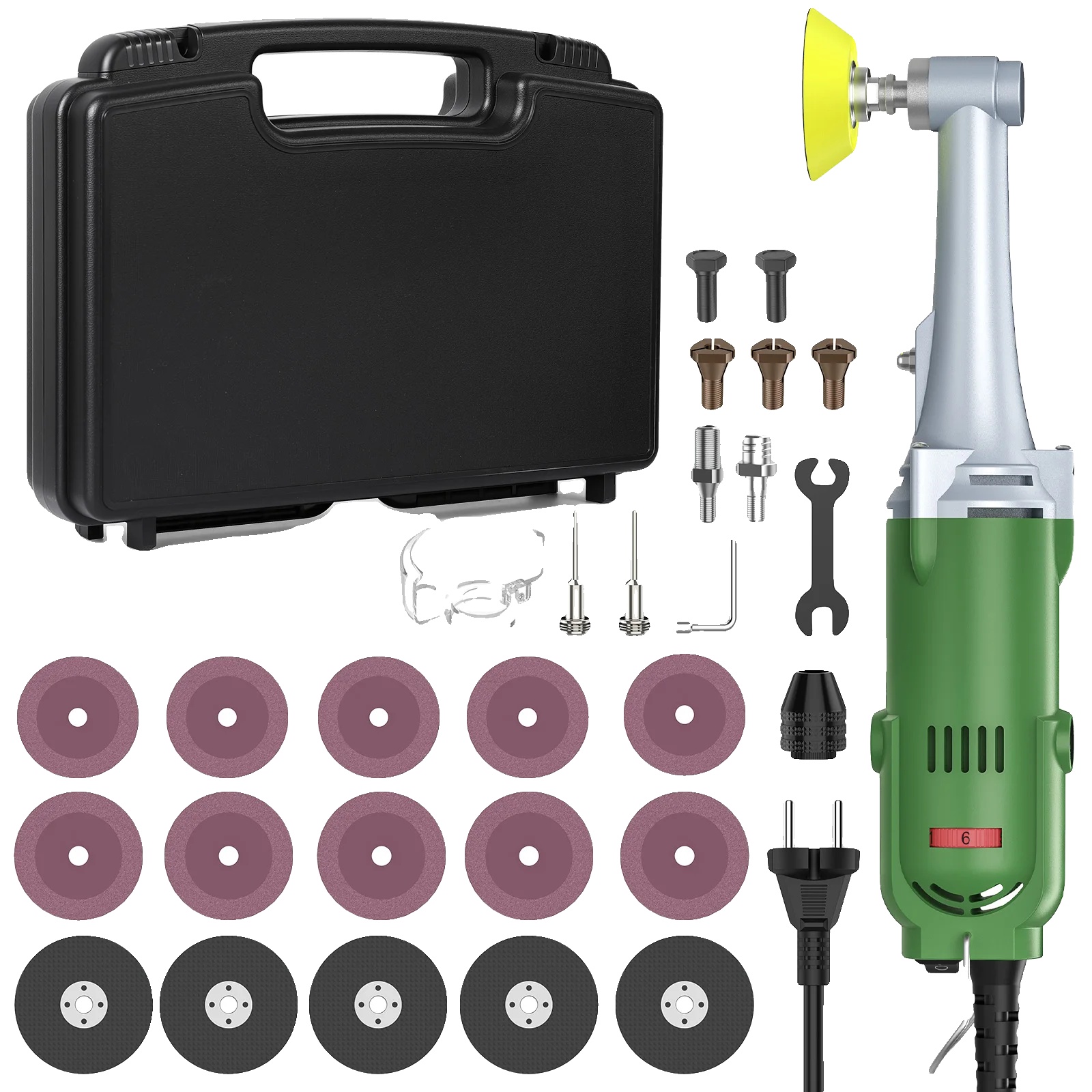 Elektrischer Geradschleifer, 6 Variable Geschwindigkeiten, Tragbares Design, 450 W