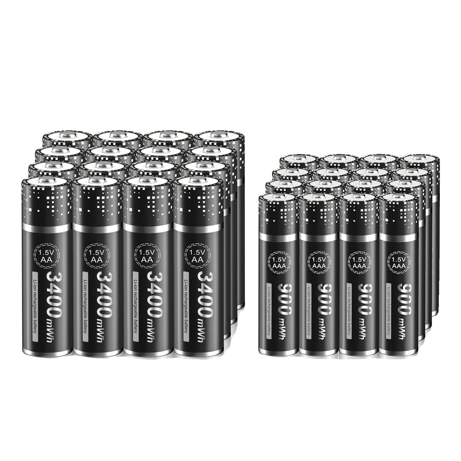 Wiederaufladbare Batterien, Effizientes Laden, Breite Kompatibilität, 16 Aa 16 Aa