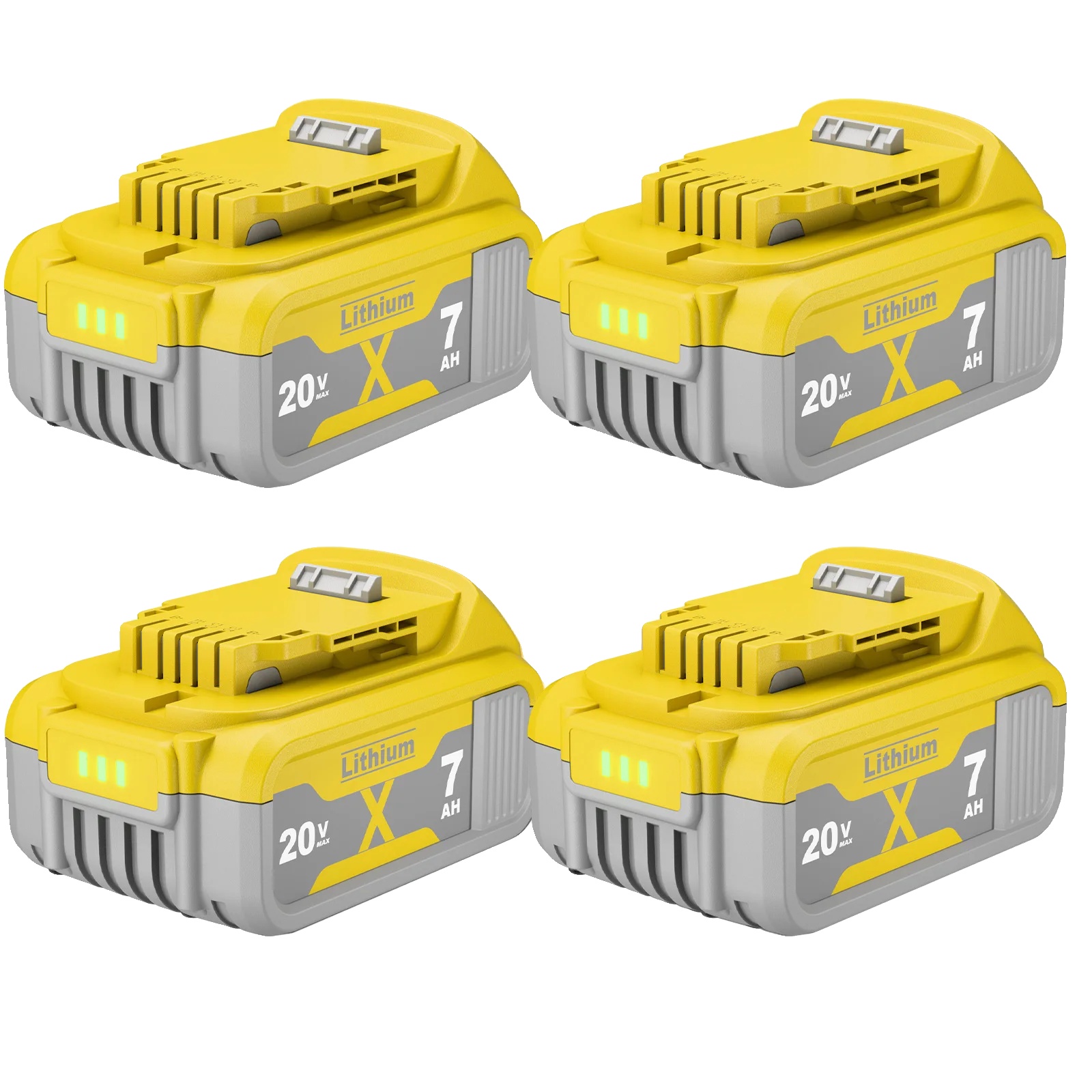 Ersatz-lithium-ionen-akku, 7000 Mah Kapazität, Vielseitige Kompatibilität, 4 Akkus