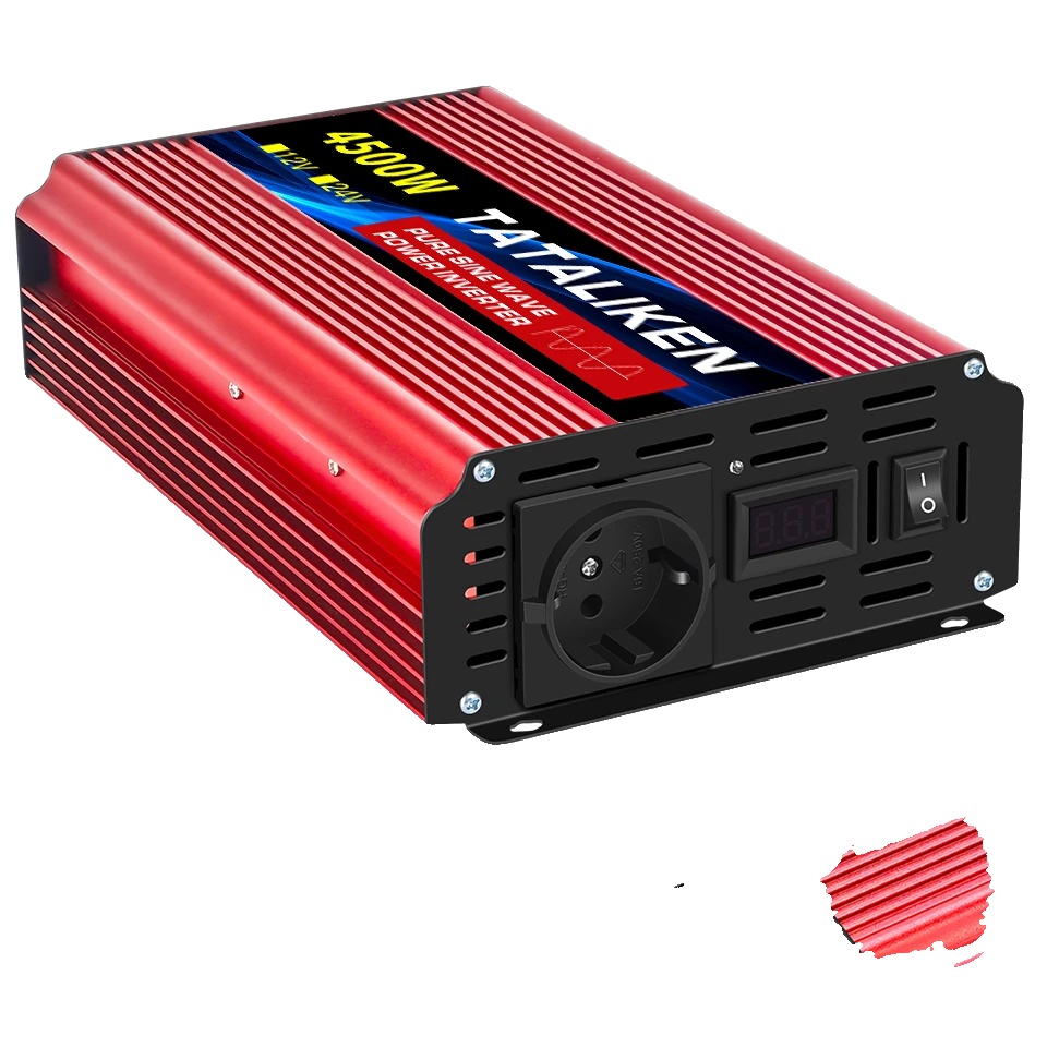 Wechselrichter, Digitalanzeige, Temperaturgesteuerter Lüfter, 4500 W, 12 V, 220 V