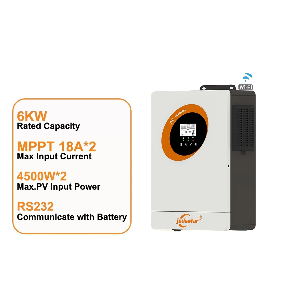 Solarwechselrichter, 6000 W Leistung, Keine Batterie Erforderlich, 6 Kw