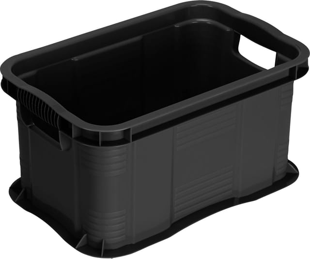 Aufbewahrungsbox Agilo A5 6 l schwarz 29 x 19 x 15,5 cm (l x b x h) Boxen, Körbchen & Kisten - Rotho