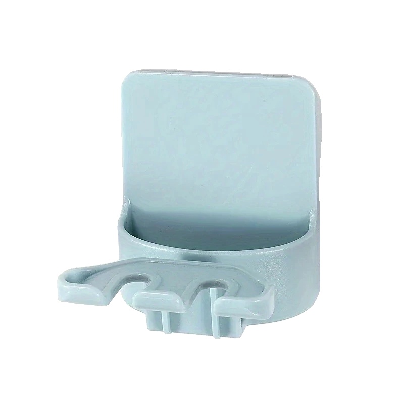 Wandmontierter Zahnbürstenhalter, Bohrfreies Design, Blau