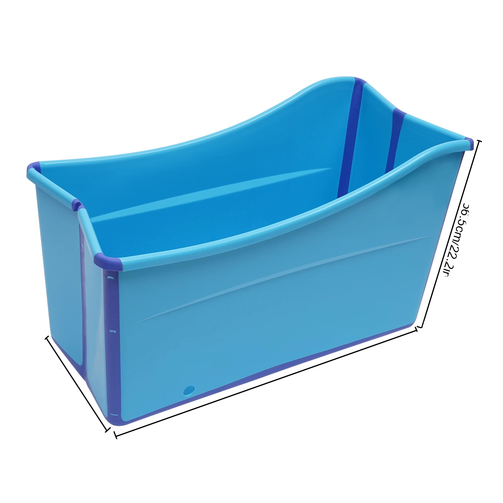 Badewanne, Tragbares Design, Umweltfreundliche Materialien, Blau