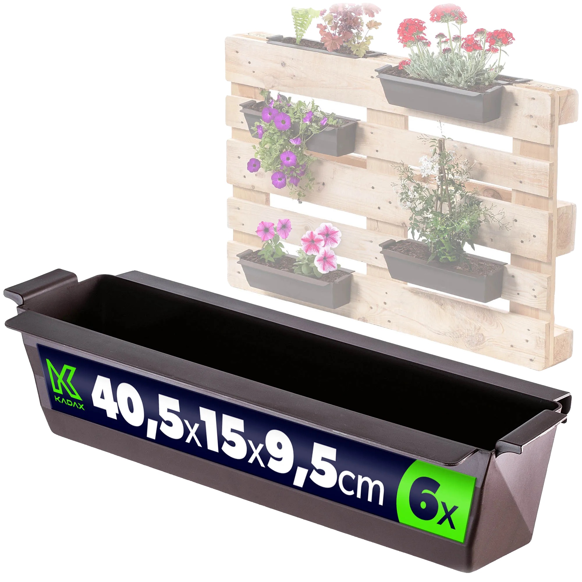 Blumentopf, Robustes Design, Vielseitig Einsetzbar, Braun