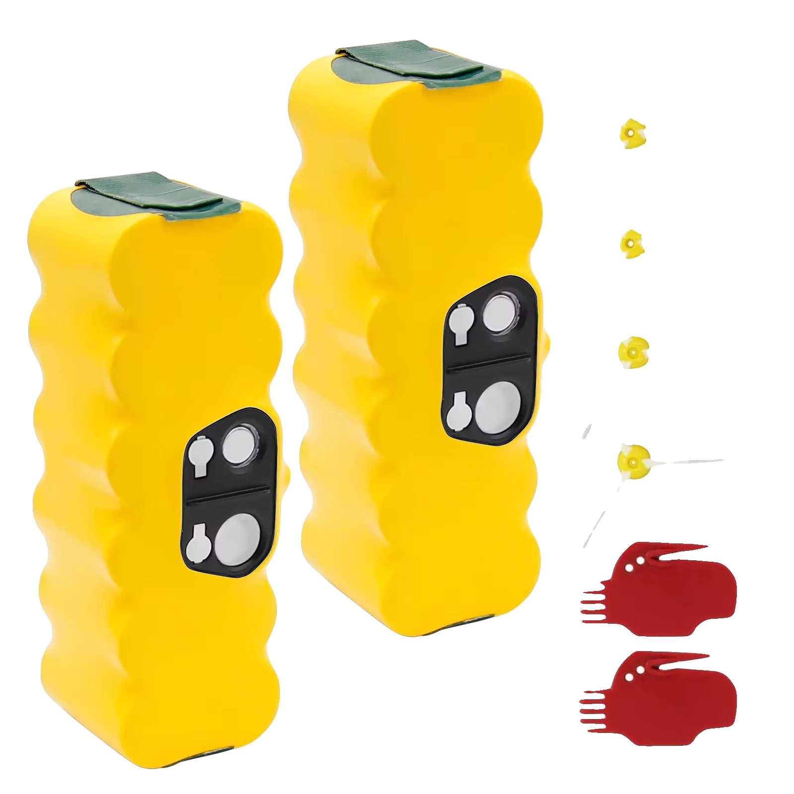 Akku, 6000 Mah Kapazität, Kompatibel Mit Der Irobot Roomba Serie, 2 Akkus Mit Netzteil, 14,4 V Wechselstrom