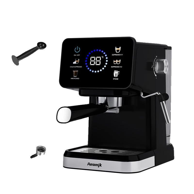 Kaffeemaschine, Touch-bedienung, Integrierter Milchaufschäumer, Gelb