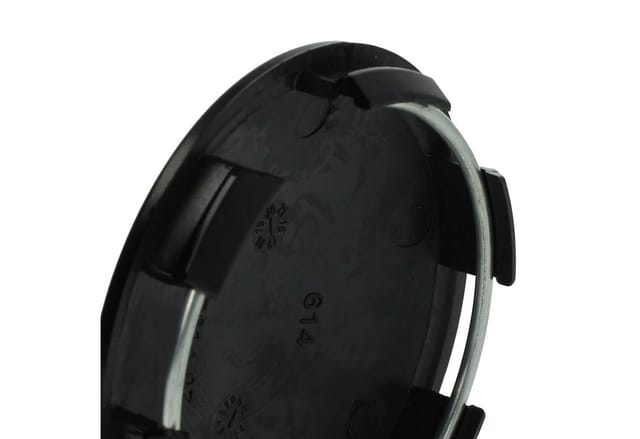 Vhbw - 4x Nabenkappe kompatibel mit Alutec Autos, pkw - Auto Radnabendeckel, 64 mm Schwarz, Kunststoff