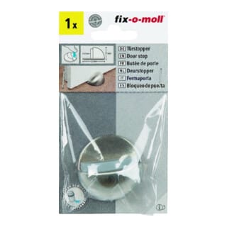 FP - fix-o-moll Türstopper Metall Ø45xH 25,selbstkl,pol Inhalt: 1