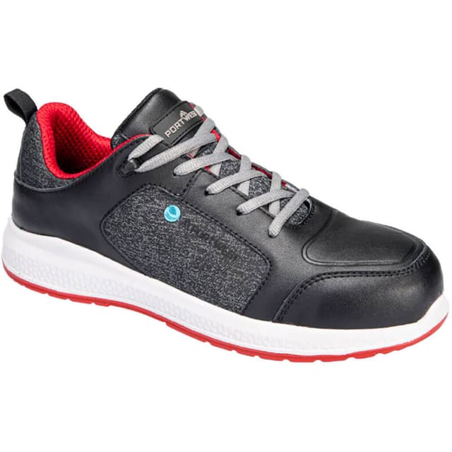 Sicherheits-Sneaker Eco S3S SR Schwarz/Rot 47