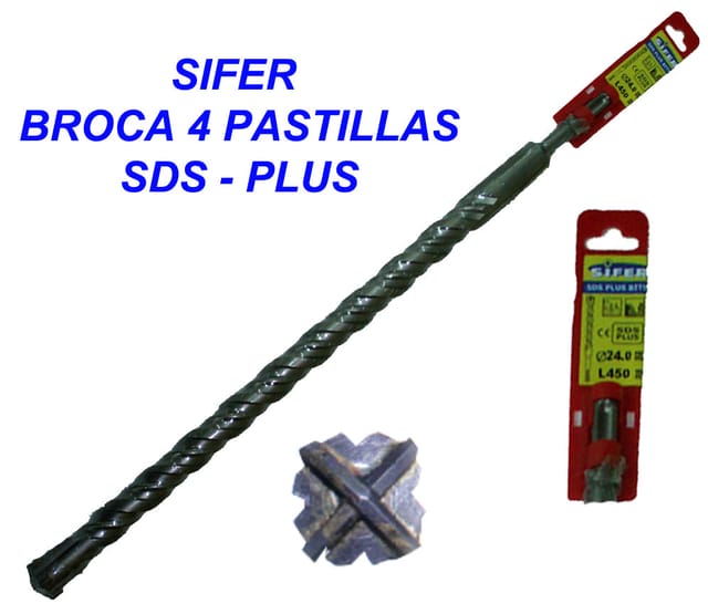 SDS-Plus Bohrer 18x200 mm 4 Pads - Sifer