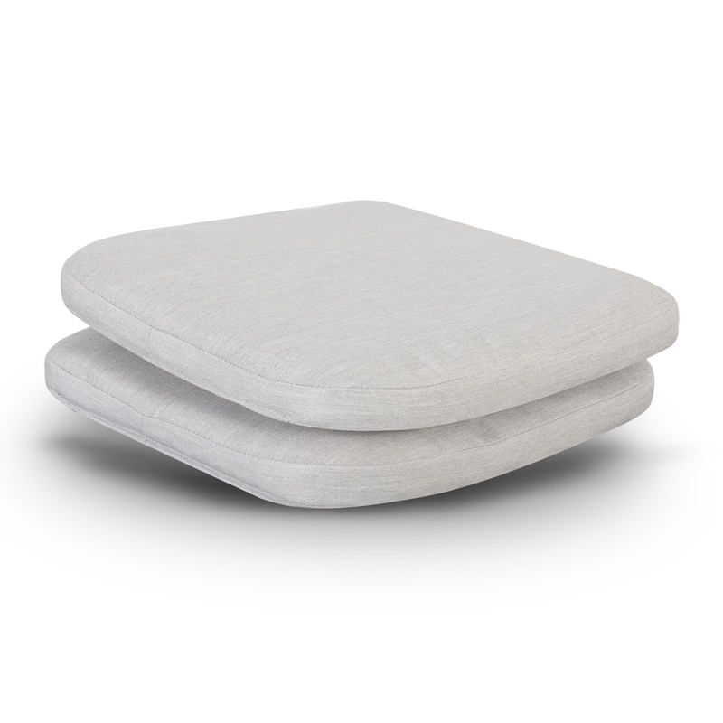 Avestar 2er-set Sitzkissen Für Außenstühle, 39x41 Cm, Grau