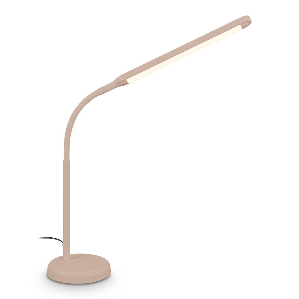 Briloner Led Tischlampe Dimmbar Ø13x72,5 Cm 6,5w 600lm 3000k Warmweiß Touchschalter Beige - Tischleuchte Leselampe Wohnzimmer Schlafzimmer Büro