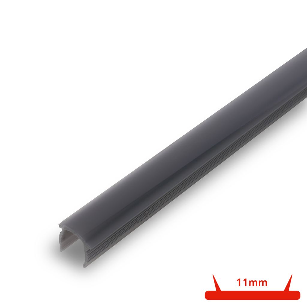 Briloner Diffusor Klemmbar 130cm 11mm Spaltenbreite Für Akustikpaneele Rauchoptik - Kunststoffprofil Wohnzimmer Schlafzimmer Flur
