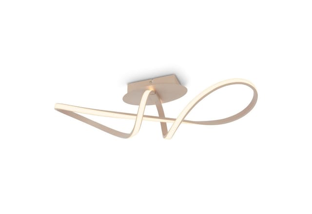 Briloner Led Deckenlampe 63x19x16,5 Cm 22w 2900lm 3000k Warmweiß Beige - Deckenleuchte Wohnzimmer Schlafzimmer Esszimmer