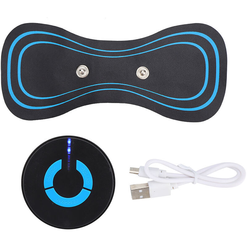 Mini-nackenmassagegerät Mit Nackenmassagepads Zur Schmerzlinderung, Ems-muskelstimulator, Ladefunktion