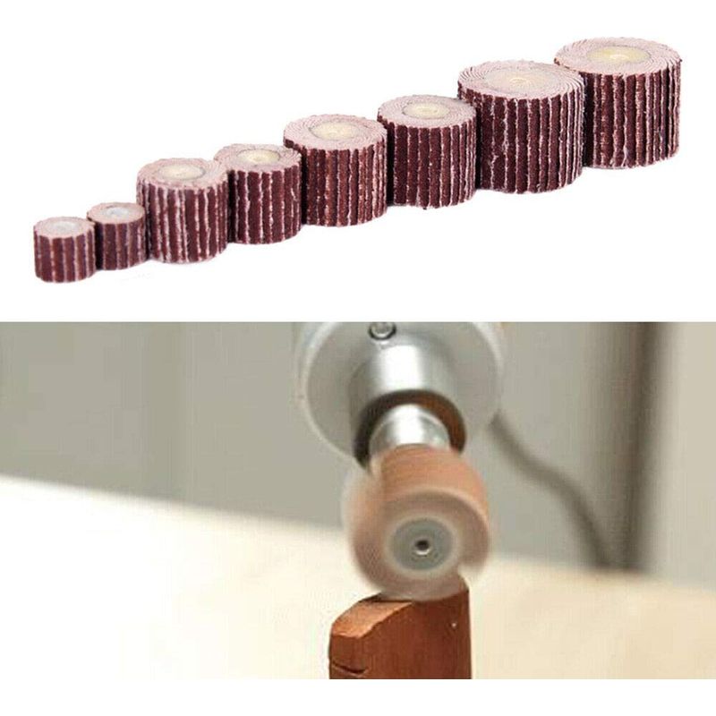 10 Lamellenschleifscheiben, Körnung 400, 3 X 15 Mm, Schleiflamellenschleifscheiben Und Polierbürsten Zum Polieren, Zeichnen Und Trimmen Von Metalloberflächen