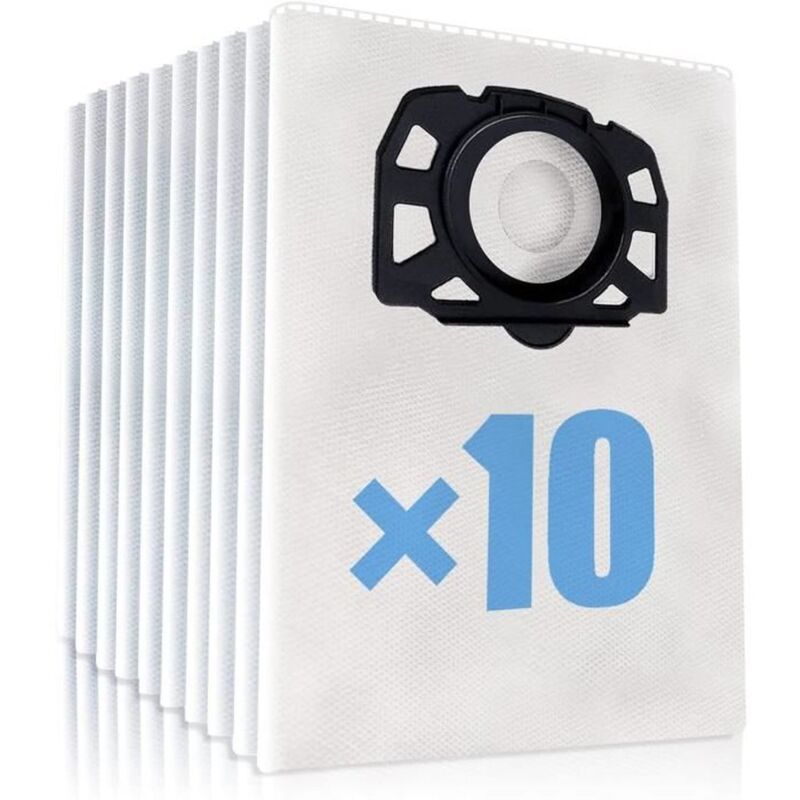 10 Staubsaugerbeutel Für Kärcher Wd6 Serie - Wd 6 P Premium, Mipuu 2.863-006.0 2.863-006.0
