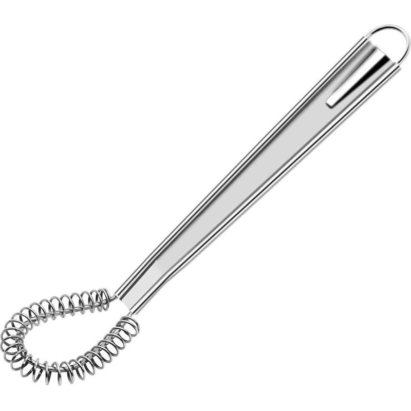 Spiral-küchenquirl, Zauberlöffel, Edelstahldocht, Handrührgerät, Milchaufschäumer, Sahneaufschäumer, Mini-mixer Aus Edelstahl, Rührstab (silber) – Fei Yu