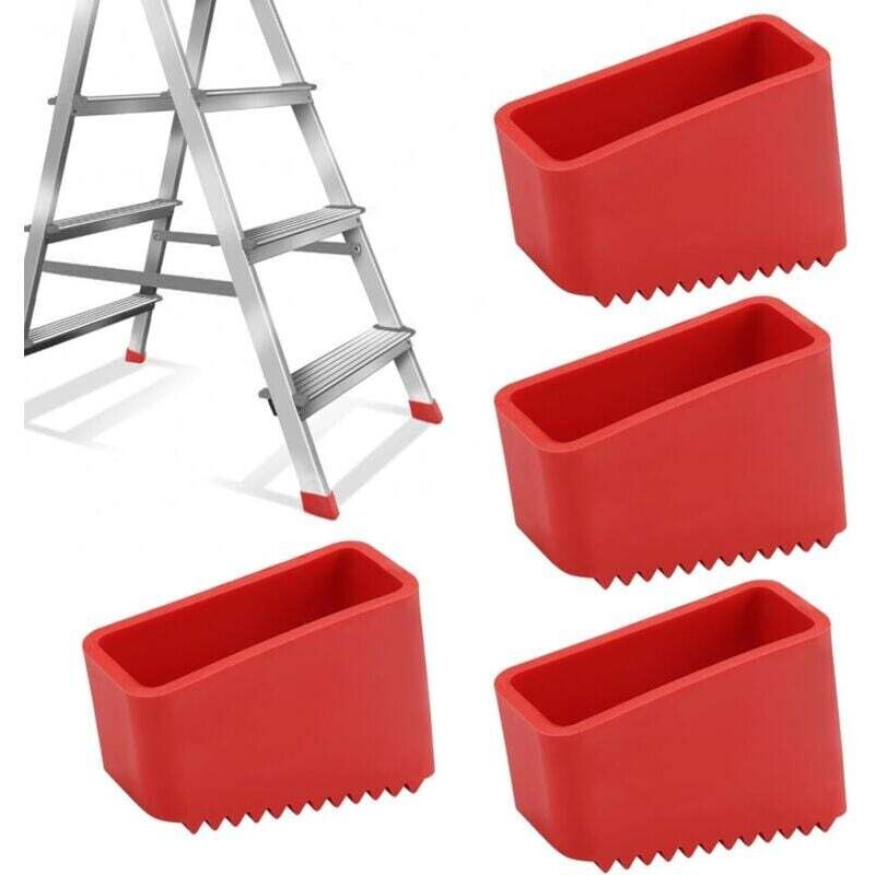 Basetbl – Gummifüße Für Leitern – 4er-set 50 X 20 Mm – Optimaler Halt Auf Harten Böden – Rutschfest