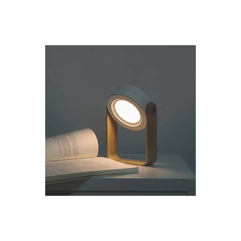 Klappbare Tischlampe, Tragbare, Teleskopierbare Klapp-nachtleuchte, Tragbare Laterne Mit Holzgriff, Led-leselampe Mit Usb-ladefunktion Zum Lesen, Camping