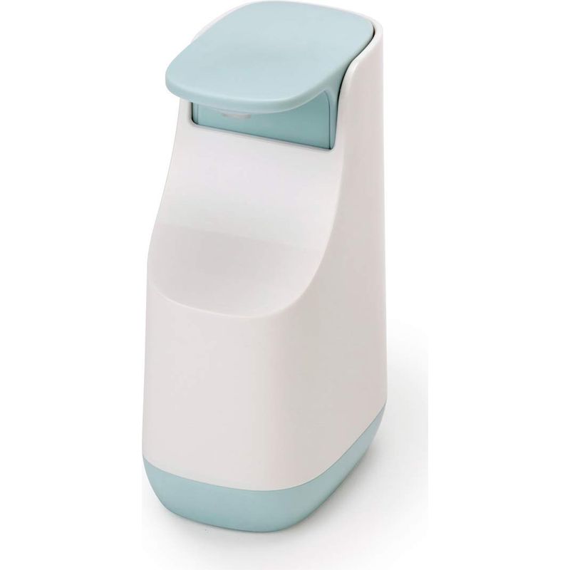 Grofoo Kompakter Seifenspender Mit Pumpe, 350 Ml, Kunststoff, Rutschfester Boden, Kompakter Spender Für Badezimmer, Shampoo, Handseife, Flüssigseife