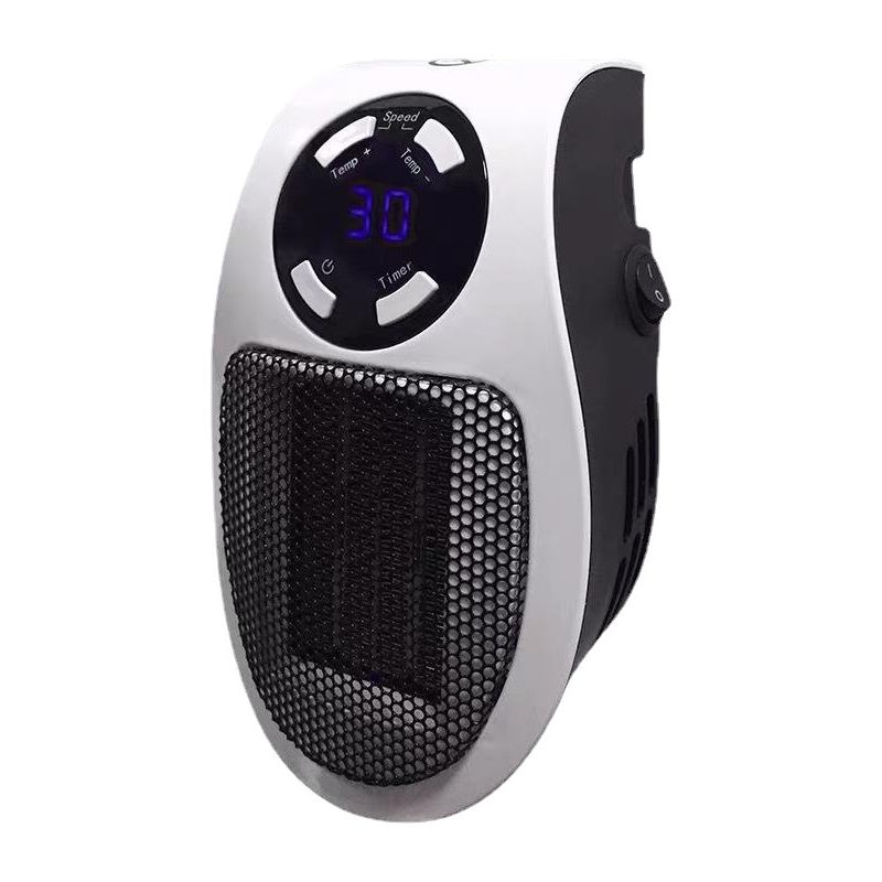 Alpha Wandheizgerät, 500-watt-alpha-heizgerät Mit Led-anzeige, Elektrische Wandheizung Mit Einstellbarem Thermostat Und Timer, Kleine Laptop-heizung Für Schlafzimmer