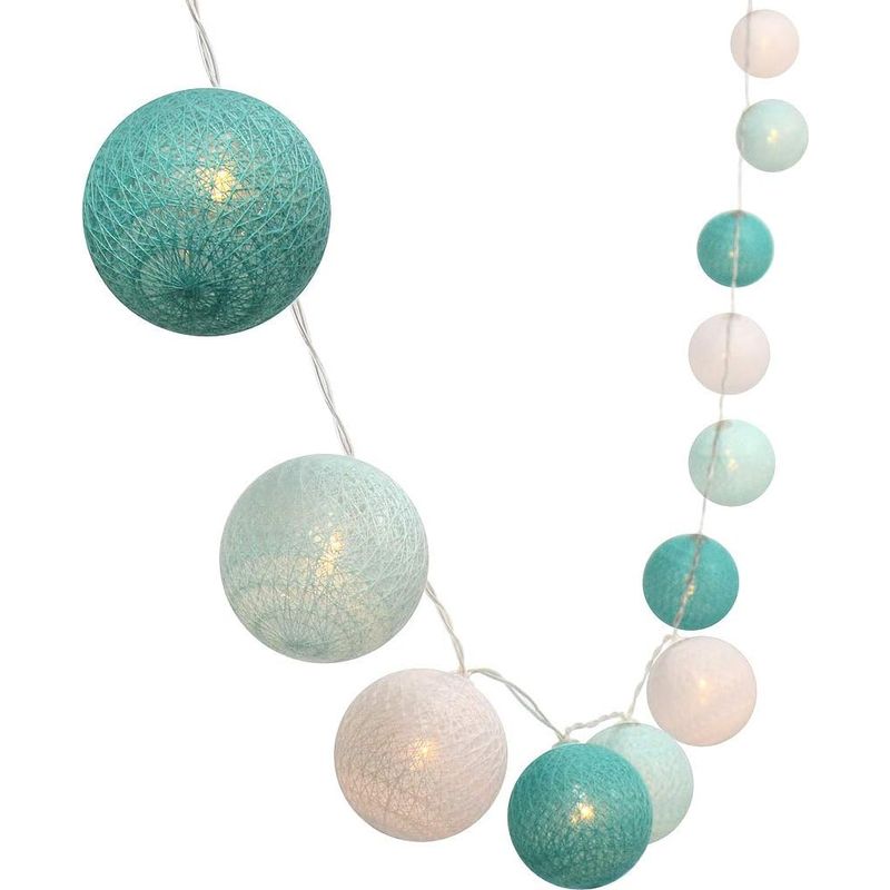 M Lange Lichterkette Mit 10 Farbigen Leds – Batteriebetrieben, Ideal Für Weihnachten Oder Eine Blau-weiße Hochzeit