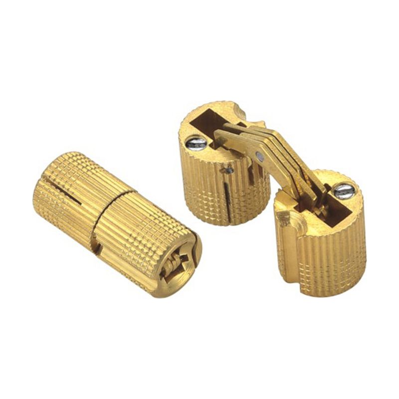 Stück Zylindrische Messingscharniere, Verdeckte, Unsichtbare Fassscharniere Für Diy-holztüren, Schränke, Wohnwagen, 10 Mm
