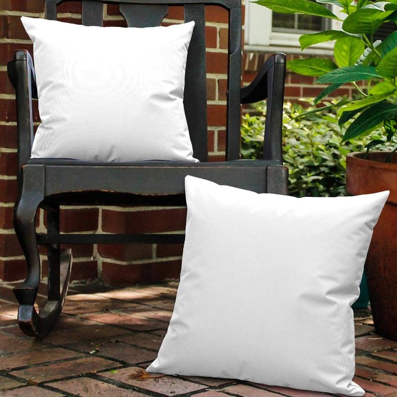 Gartenmöbel-schutzhüllen, Outdoor-kissenbezug, Uv-schutz, Wasserdichter Quadratischer Pu-kissenbezug Für Terrasse, Sofa, Couch, Balkon, 45 X 45 Cm (18 X 18 Zoll)