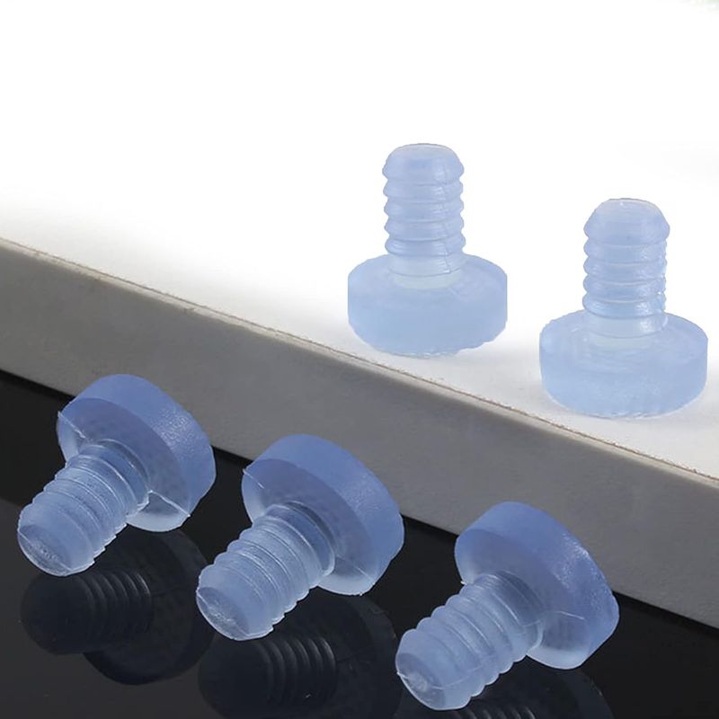 Möbelschutz: Set Mit 50 Transparenten, Weichen Holzpuffern Für Glastische, Schränke, Möbel, Schubladen Und Holztische.