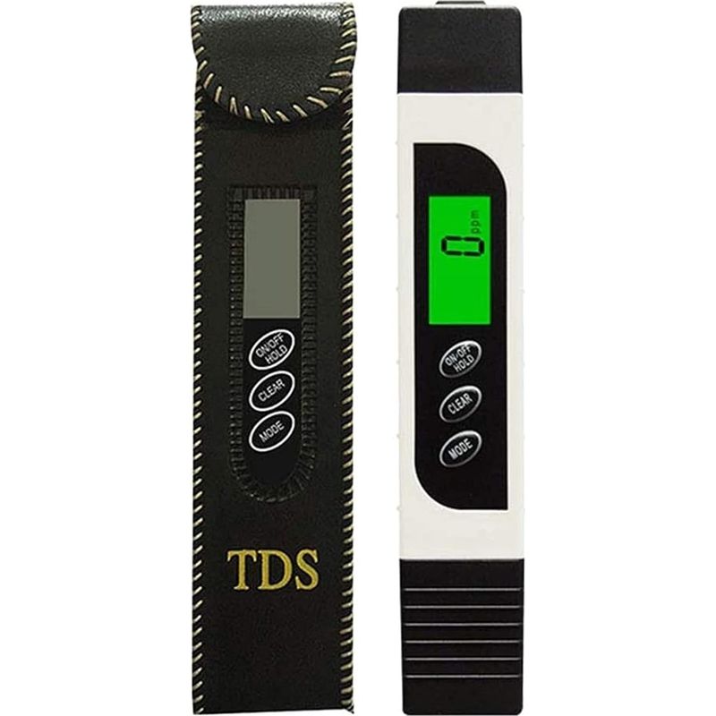 Wasserqualitätsmessgerät, 3-in-1-tds-messgerät, Ec-messgerät Und Temperaturmessgerät Mit Hintergrundbeleuchtetem Lcd-bildschirm (gr Wasseranalysegerät)