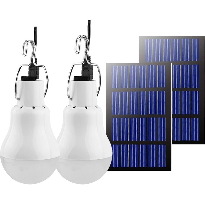 Tragbare Solar-campinglampen, Led-solarlampen Für Notfälle, Gartenlaternen, Solarbeleuchtung Mit Aufsteckbarem Lampenpanel Für Camping, Angeln, Wandern Und Den Innenbereich