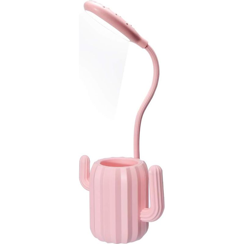 Seltenes Fundstück Schreibtischlampe, Leselampe, Stiftehalter-schreibtischlampe, Rosa