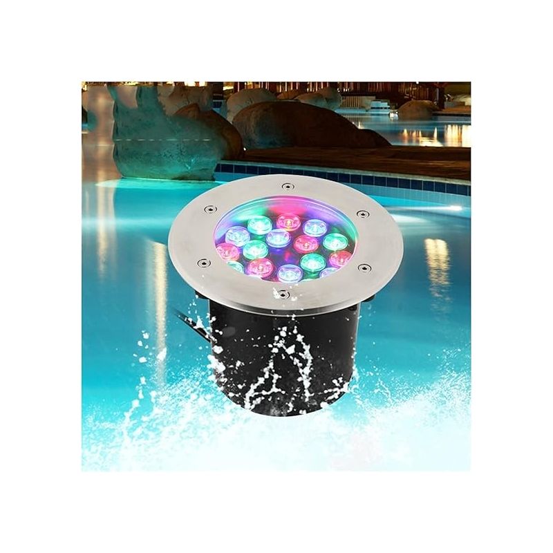 9-w-led-einbaustrahler Für Den Außenbereich, Rgb-poolbeleuchtung, Ip68 Wasserdicht, Edelstahl-untergrundleuchte Für Garten, Teich, Pool Und Terrasse