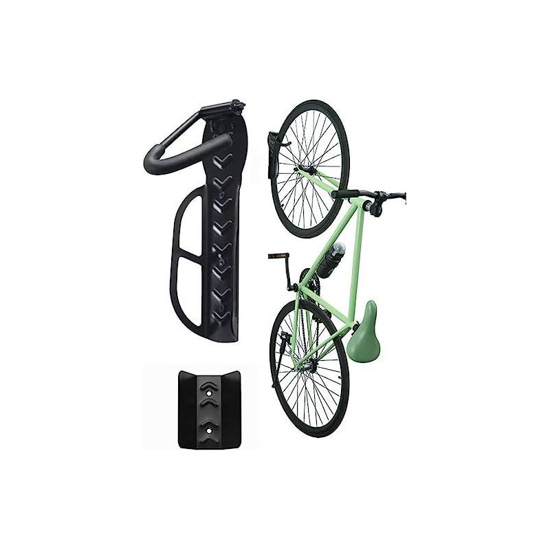 Stück Garagen-fahrradständer Mit Reifenablage, Wandhalterung, Vertikaler Fahrradhaken Für Den Innenbereich, Ständer Für Heimtrainer Mit Einer Tragkraft Von Bis Zu 30 Kg