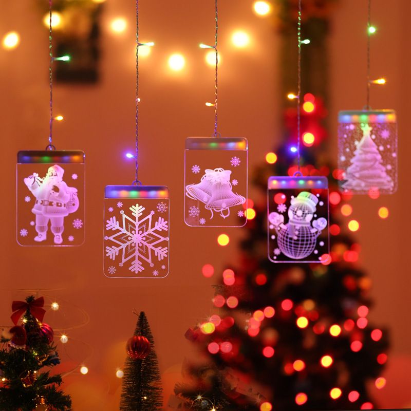 5-in-1 3d-lichterkette Mit Usb-anschluss, Geeignet Für Die Innen- Und Außendekoration Von Partys, Gärten, Hochzeiten Und Terrassen (bunt)