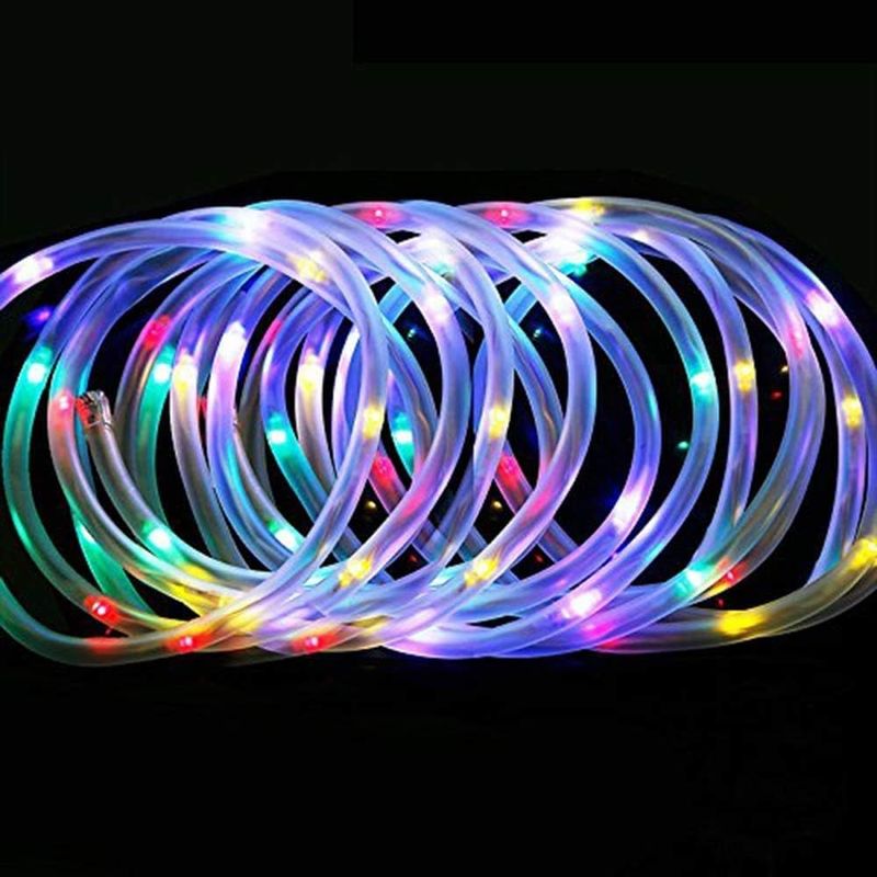Solar-lichterkette Für Den Außenbereich, 12 M, 100 Led-solar-lichtröhre, Wasserdichte Solar-lichterkette Mit Automatischer Ein-/ausschaltfunktion, Weihnachtsbeleuchtung (farben)