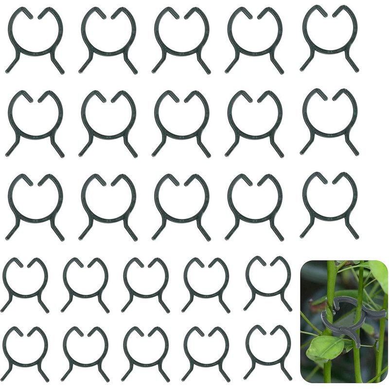 Pflanzenclips, 200 Stück, Gartenpflanzenclips, Tomaten-, Blumen- Und Rankenclips, Kunststoff-pflanzenclips Für Gartenpflanzen Und Gemüse
