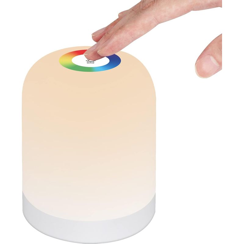 Dimmbare Touch-nachttischlampe, Dimmbares Baby-nachtlicht, Tragbare Led-tischlampe Mit Rgb-farbmodul, Usb-aufladbar