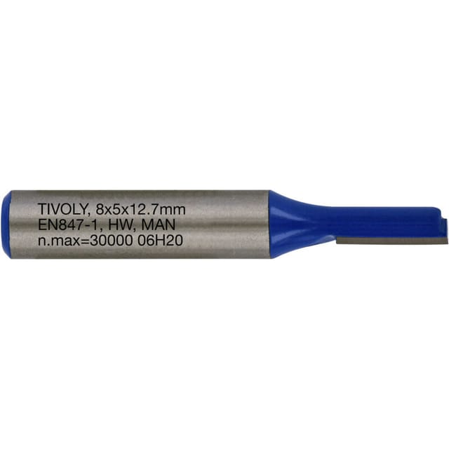 Gerader Nutfräser • Ø5 mm • Hartmetallklinge • Ø8 mm Schaft • Für die Holzbearbeitung - Tivoly