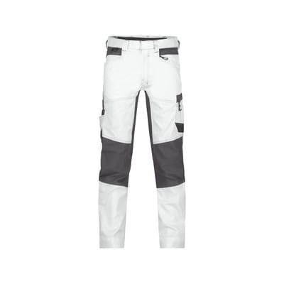 Dassy Stretch-Malerhose Helix PESCO41 201022 Gr. 44-STANDARD weiß/anthrazitgrau