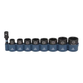 Zubehör - Steckschlüssel-Set 9-tlg. E-16639 - Makita