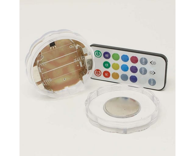 Star - Trading Deko Leuchte Water Candle, Wasserleuchte, led Kerze, Wasserdicht, Fernbedienung, rgb, IP68