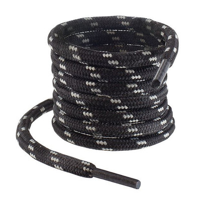 Baak - Schnürsenkel 150 cm schwarz/grau, Robuste Ausführung extra dick - schwarz/grau
