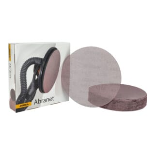 Abranet Netz-Schleifscheiben ø 225 mm Klett / Korn P320 / 25 Stk / zum Schleifen von Holz, Spachtel, Lack, Kunststoff / 5422302532 - Mirka